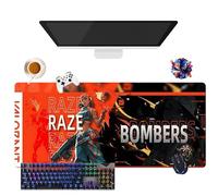 Game Valorant Jett Omen Phoenix Viper - Tappetino per mouse gamer XL, per uso ufficio, studio e casa, base antiscivolo + superficie morbida (6, 35,4" × 15,7" × 0,12")