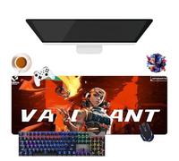 Game Valorant Jett Omen Phoenix Viper - Tappetino per mouse gamer XL, per uso ufficio, studio e casa, base antiscivolo + superficie morbida (10, 31,5" × 11,8" × 0,12")