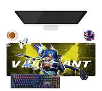 Game Valorant Jett Omen Phoenix Viper - Tappetino per mouse gamer XL, per uso ufficio, studio e casa, base antiscivolo + superficie morbida (2, 31,5" × 11,8" × 0,12")