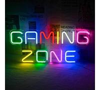 Game Zone Neon Led Sign, Gaming Neon Signs for Wall Decor, Game Neon Lights Signs with USB Powered for Game Room, Game Zone, Camera da letto, Regali per Gamer