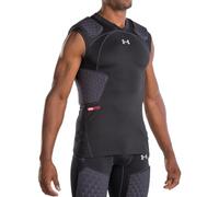 Gameday Armour Pro - Maglia a 5 imbottiti, taglia L, colore: Nero