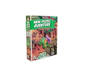 Gameflow-Mon Puzzle Avventura Viaggi in Ocra, GAM053OC, 46 x 54 cm, Marrone