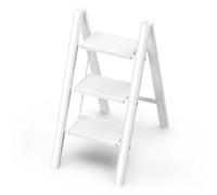 GameGem Scala a 3 Gradini, Sgabello Piegevole con Pedale Largo Antiscivolo in Alluminio Leggero ma Resistente, Portata 150 kg, Design Moderno Carino per Spazi Domestici Interni