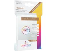 GAMEGEN!C- Matte 7 Wonders Sleeves 67 x 103 mm (80), Clear (GGS10059ML)