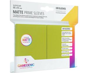Gamegenic 100 Buste Protezione Opaco Premium Sleeves 66x91 MM Lime 402511
