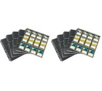 gamegenic-24-Pocket Sideloading Pages Pack Black (10), Colore Nero, GG3011 (Confezione da 2)