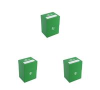Gamegenic 80-Card Deck Holder, Green (Confezione da 3)