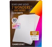 GAMEGENIC Bustine Per Carte Da Gioco 7 WONDERS Opache Chiare 80 CT.