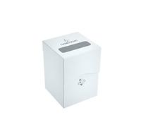 Gamegenic - Deck Holder 100+ Bianco - Scatola Porta Carte | Scatola Compatta e Robusta con Coperchio Autobloccante per Contenere Fino a 100 Carte, Colore Bianco