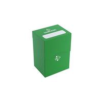 Gamegenic - Deck Holder 80+ Green - Scatola Porta Carte | Scatola Compatta e Robusta con Coperchio Autobloccante per Contenere Fino a 80 Carte, Colore Verde