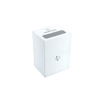 Gamegenic - Deck Holder 80+ White - Scatola Porta Carte | Scatola Compatta e Robusta con Coperchio Autobloccante per Contenere Fino a 80 Carte, Colore Bianco