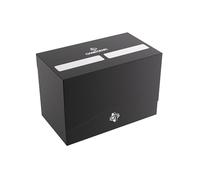Gamegenic - DOUBLE DECK HOLDER 200+ XL Black - Scatola Porta Carte | Scatola Compatta e Robusta con Coperchio Autobloccante e 2 Porta Carte Estraibili per Contenere Fino a 200 Carte