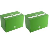 Gamegenic Double Deck Holder 200+ XL Green - Giochi da tavolo - Giochi di carte - Accessori e forniture per giochi da tavolo - Attrezzature di protezione (Confezione da 2)