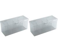 Gamegenic Fourtress 320-Card Deck Holder, Clear (Confezione da 2)