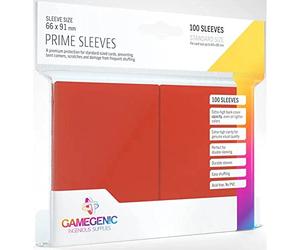 Gamegenic GGS11015ML Prime Sleeves (100-Pack), Red