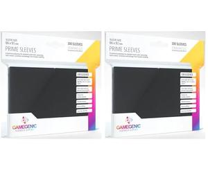 Gamegenic GGS11018ML Prime Sleeves, in Plastica, (100-Pack), Black (Confezione da 2)