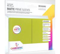 Gamegenic GGS11034ML Matte Prime Sleeves in Plastica, (100-Pack), Lime