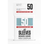 Gamegenic Just Sleeves - Mini europeo (50 custodie) | Accessorio per giochi da tavolo