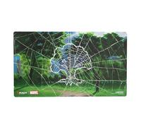 Gamegenic, Magic: The Gathering - Marvel's Spider-Man Shiny Playmat - Spider-Man Forest, Licenza Ufficiale, Tappetino da gioco 61x35 con 2 mm di spessore