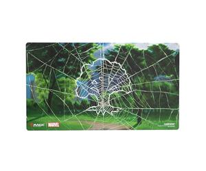 Gamegenic, Magic: The Gathering - Marvel's Spider-Man Shiny Playmat - Spider-Man Forest, Licenza Ufficiale, Tappetino da gioco 61x35 con 2 mm di spessore