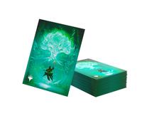 Gamegenic - MTG - Secrets of Strixhaven Premium Art Sleeves: Forest - Accessorio da Gioco - Custodie Stampate a Colori - Finitura Testurizzata - Multilingue