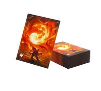 Gamegenic - MTG - Secrets of Strixhaven Premium Art Sleeves: Mountain - Accessorio da Gioco - Custodie Stampate a Colori - Finitura Testurizzata - Multilingue