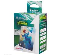 Gamegenic - MTG - Secrets of Strixhaven Premium Art Sleeves: Zimone, Infinite Analyst - Accessorio da Gioco - Custodie Stampate a Colori - Finitura Testurizzata - Multilingue