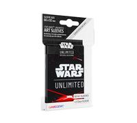 Gamegenic - Star Wars Unlimited Red Art Sleeves - Officially Licensed Pack of 60 Art Sleeves And 2 Clear Sleeves, Optimized Size for Star Wars Unlimited And Other TCG And LCG Games