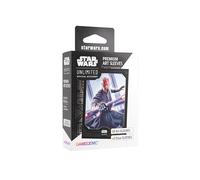 Gamegenic, Star Wars: Unlimited Premium Art Sleeve - Darth Maul, 60 Art Sleeves + 2 custodie trasparenti, Sleeve Color Code: Grigio