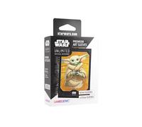 Gamegenic, Star Wars: Unlimited Premium Art Sleeve - Grogu, 60 Art Sleeves + 2 custodie trasparenti, Sleeve Color Code: Grigio
