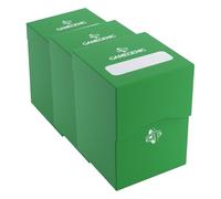 Gamegenic- Storage_Box Porta Deck 100+ Verde, Solid, Colore, GG2535 (Confezione da 3)