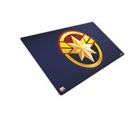 Gamegenic Tappetino da gioco - Tappeto da gioco - Marvel Champions: Captain Marvel - liscio e resistente - compatibile con Magic The Gathering Commander Deck, carte Pokemon, Marvel Champions - Gioca