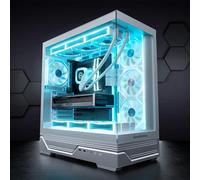 GameMachines Apex Snow Edition - Gaming PC - 360 mm - Intel Core i7 14700KF - NVIDIA GeForce RTX 5060Ti 16GB - 1000GB M.2 SSD - 32GB RGB DDR4 - WLAN - Windows 11 Pro