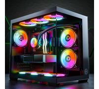 GameMachines Cube - Gaming PC - Intel Core i7 12700KF - GeForce RTX 4060 - Raffreddamento ad acqua - 1000 GB M.2 SSD - 32 GB RGB DDR4 - WLAN - Windows 11 Pro