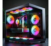 GameMachines Cube - Gaming PC - Raffreddamento ad acqua - AMD Ryzen 7 7700 - NVIDIA RTX 5060 Ti 16 GB - 1000 GB SSD - 32 GB RGB DDR5 - WLAN - Windows 11 Pro