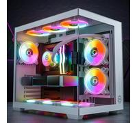 GameMachines Cube Snow Edition - Gaming PC - Raffreddamento ad acqua - AMD Ryzen 7 5700X - NVIDIA RTX 5070 - 1000 GB SSD - 32 GB RGB DDR4 - WLAN - Windows 11 Pro