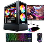 GameMachines Element Set completo - Gaming PC - Raffreddamento ad acqua - AMD Ryzen 7 5700X - GeForce RTX 4060 - 1TB SSD - 32 GB DDR4 - Tastiera - Mouse - Mouse - Monitor - 24 pollici 165 Hz - Win 11