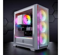GameMachines Flow Snow Edition - Gaming PC - AMD Ryzen 7 7700 - GeForce RTX 5070-1TB SSD - 32GB DDR5 - WLAN - Windows 11 Pro