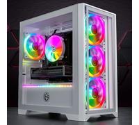 GameMachines Trinity Snow Edition - PC da gioco - Raffreddamento CPU RGB - Intel Core i7 14700KF - NVIDIA GeForce RTX 5060 Ti - SSD M.2 da 1000 GB - 32 GB DDR4 - WLAN - Windows 11 Pro