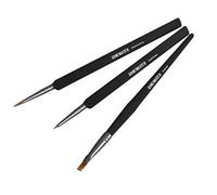 The Army Painter GameMaster Character Brush Set, 3 Colori Acrilici per Dipingere Pennelli Essenziali: 1 Pennello Dettagli, 1 Mostruoso E 1 Secco. Un Set di Pennelli per Dipingere di Warhammer 40k