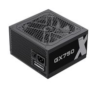 GameMax Alimentatore modulare GX-750 80 Plus Gold con ventola FDB da 12 cm | Nero