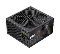 GAMEMAX GP 550B - Alimentatore di rete PC da 550 W, non modulare, 80 Plus Bronzo, ventola HDB da 140 mm, cavo piatto nero, 9 funzioni di protezione, 3 anni di garanzia, nero