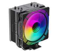 GameMax Ice Force - Ventola di raffreddamento CPU 200 W TDP 4 x 6 mm in rame e dissipatore di calore in alluminio, FN12A-C8I, ventola di raffreddamento PWM ARGB da 120 mm per Intel LGA1700/115X/1200 e
