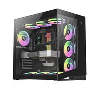 GAMEMAX NEX C56 Case gaming ATX mid-tower Airflow, vetro temperato 270°, 7 ventole ARGB 120 mm preinstallate, USB-C, 2× USB 3.0, radiatore 360 mm, per desktop, RTX 4090 & RTX 5090