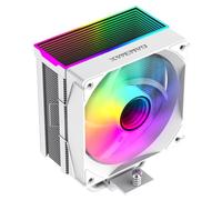 GameMax Sigma 550 CPU Cooler 220W TDP 5 x 6 mm Copper Heatpipes & Aluminium Heat Sink CPU Air Cooler, 120 mm ARGB PWM Infinity Fan For Intel LGA1700 / 115X / 1200 & AMD AM4 / AM5 | Bianco