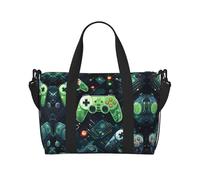 Gamepad Circuit Version - Borsa a tracolla da donna, casual, con cerniera, adatta per lavoro, viaggi, fitness, viaggi