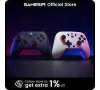 GameSir T4 Nova Lite Switch Controller Gamepad effetto Hall per Nintendo Switch iPhone Telefono cellulare Android Windows PC Steam Stellar White