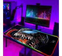 Gamepad per desktop - Ampio tappetino per mouse RGB con base antiscivolo dal design unico, 12 modalità di illuminazione RGB, retroilluminazione a