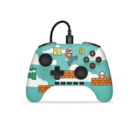 PowerA Controller cablato Advantage per Nintendo Switch 2 - Tempo Mario, con licenza ufficiale, effetto Hall, pulsanti mappabili, controller pro, Pulsante C, controlli audio integrati