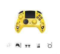 Gamepad wireless 2.4G: controllo a grande schermo e trigger di commutazione lineare dual-hall (giallo)